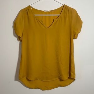 Yellow easy flowing top